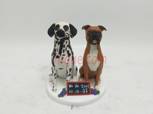 Dogs cake topper ,pets cake topper, wedding cake topper Personalized cake topper