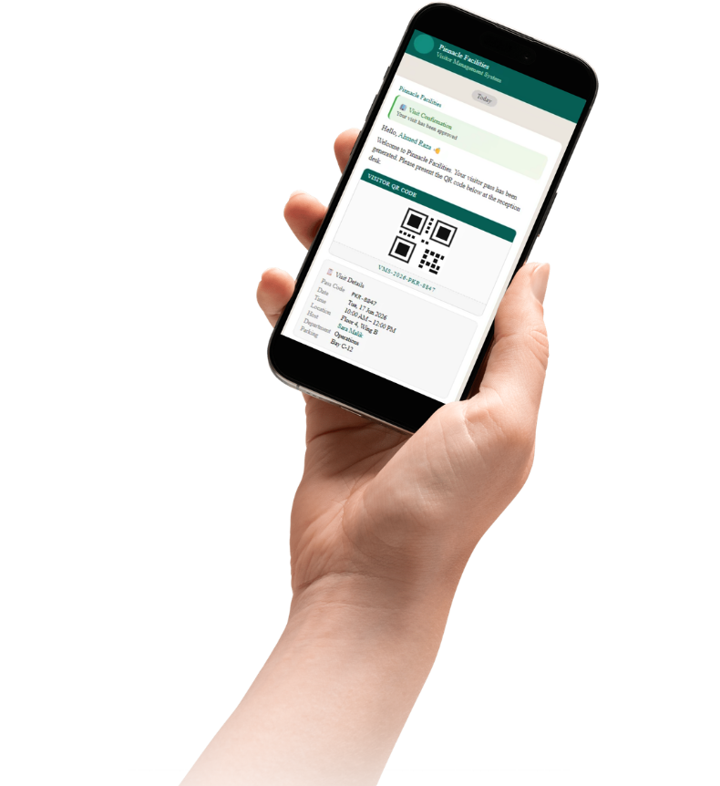 VnQue VMS dashboard preview – Live visitor tracking system Pakistan UAE