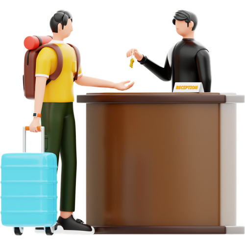 VnQue VMS Arrival and Check-In icon – Touchless kiosk step Pakistan UAE
