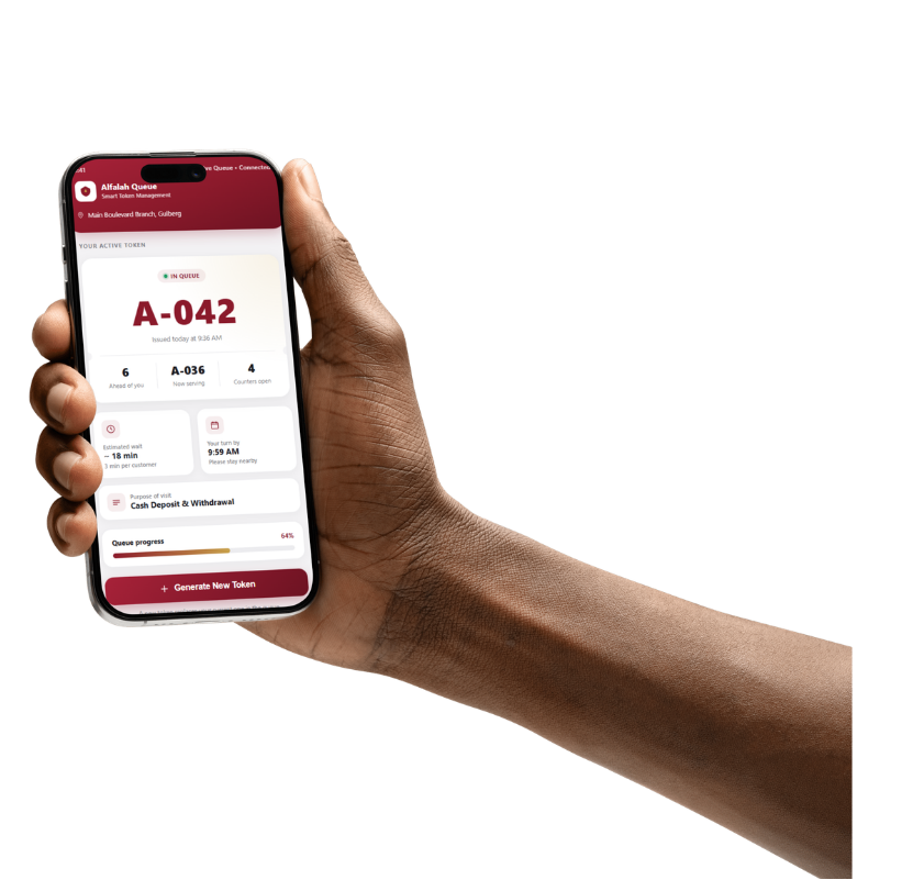 VnQue QMS across banking hospitals and government offices – Multi-industry queue solution Pakistan UAE