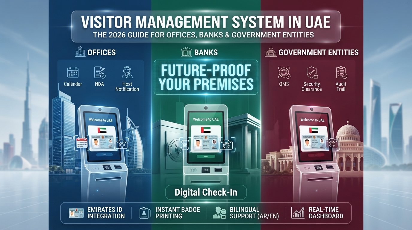 Visitor Management System UAE | Smart Visitor Software - VnQue